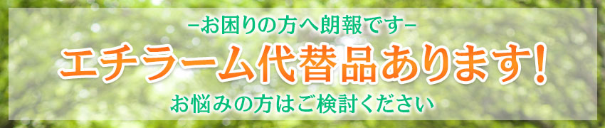エチラーム代替品