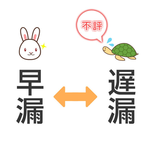 女性から不評なのは射精までの時間が長い早漏