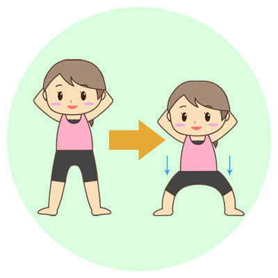 ウォーキングやスクワットで下半身を鍛えるとむくみを抑えることができる