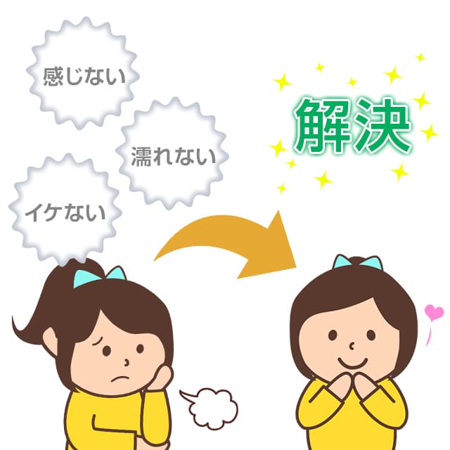 ラブグラは「感じない」「濡れない」「イケない」を解決
