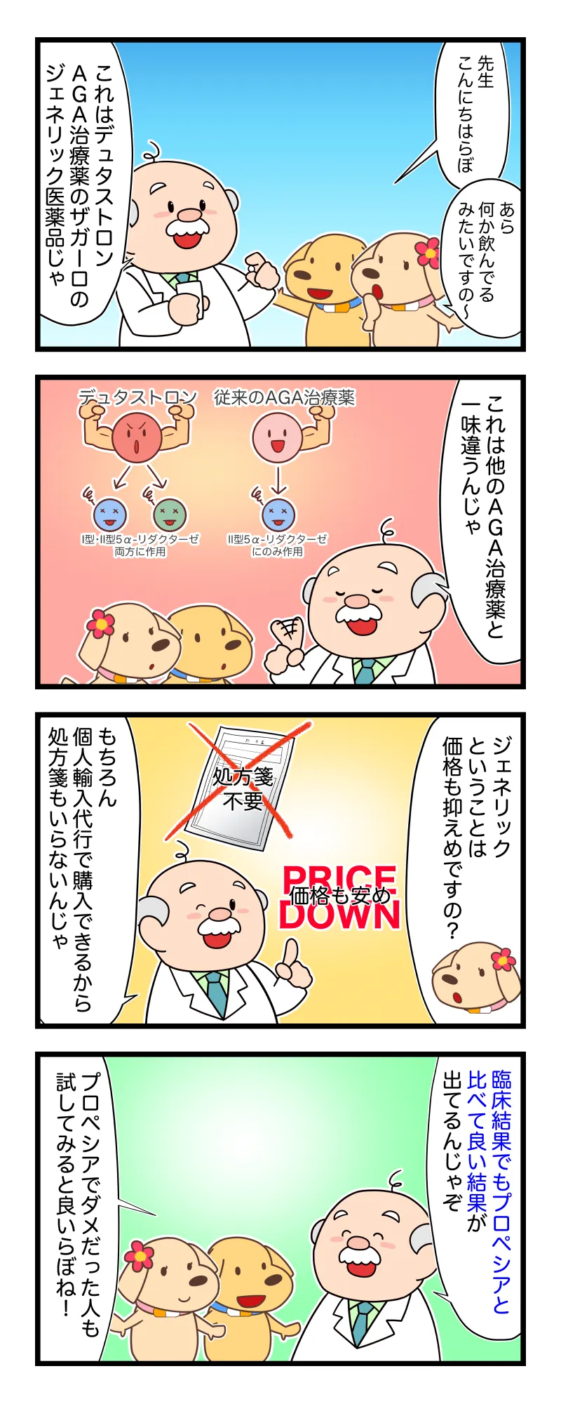 デュタストロンはプロペシアよりも高い効果がでているAGA治療薬